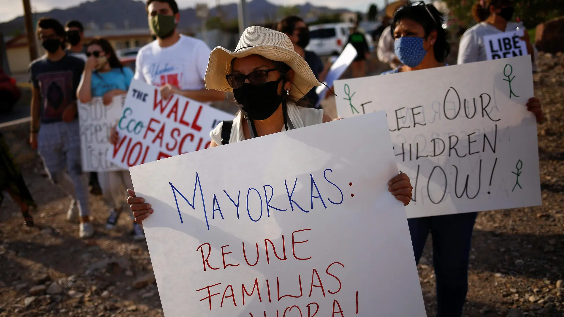 protesta migrantes en estados unidos